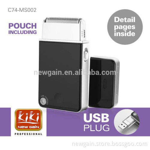 Rechargeable battery for shaver. Electric Shaver for men. Men's Rechargable Shaver